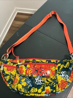 Haiku Floral Crossbody Bag in Yellow & Orange